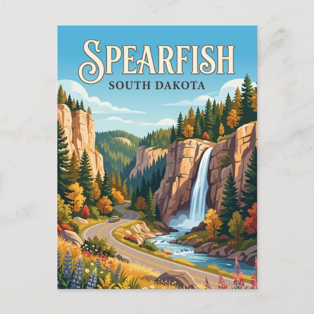 Spearfish, South Dakota Vykort (Framsida)