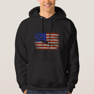 Spearfisheries American USA flagga, Spear Fishing Hoodie