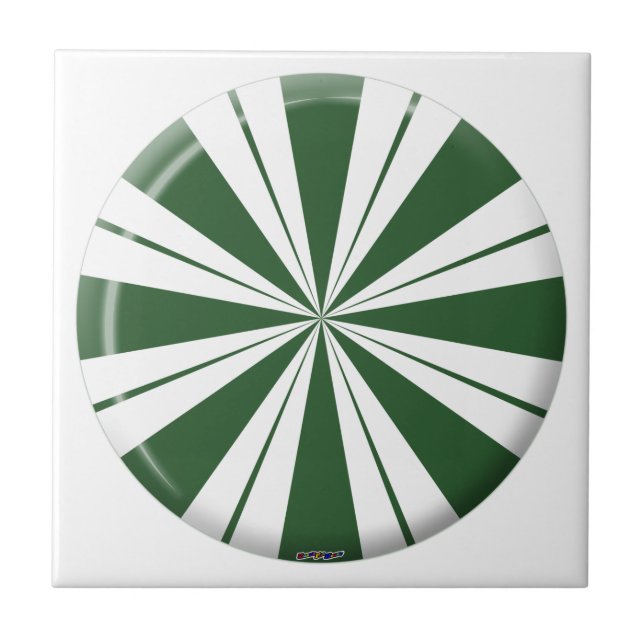 Spearmint Rand Candy Kakelplatta (Framsidan)