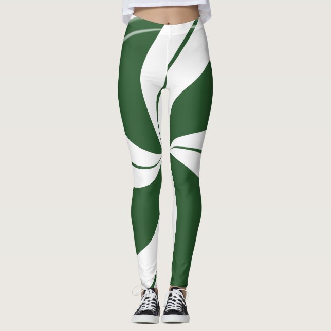 Spearmint Swirl Leggings (Framsida)