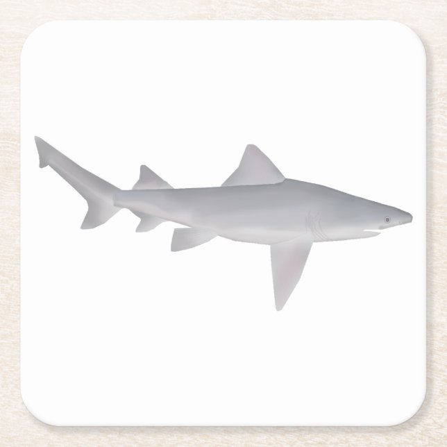 Speartooth Shark Underlägg Papper Kvadrat (Framsidan)