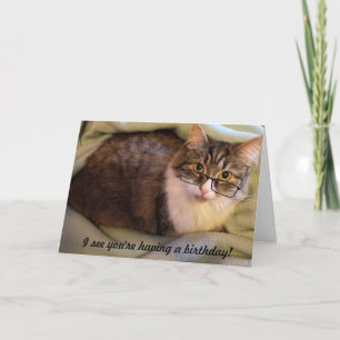 "Spec-tacular" Birthday Card Kort