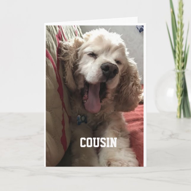 **SPECIAL BIRTHDAY** for "COUSIN" Card Kort (Framsida)