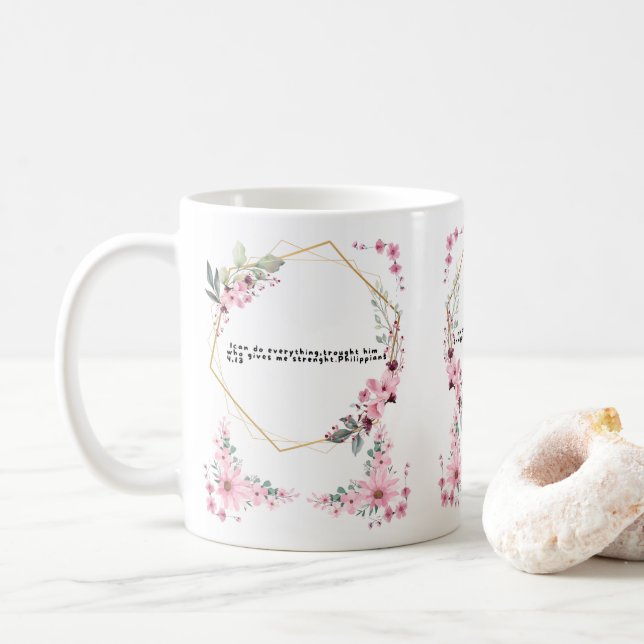 special coffee mug with biblical quote kaffemugg (Med munk)
