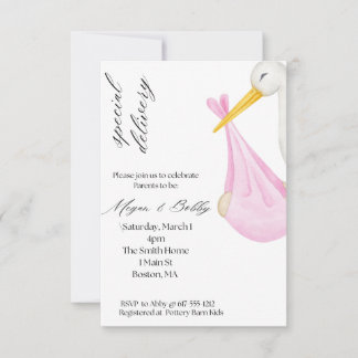 Special Delivery Girl Inbjudningar