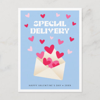 Special delivery Hearts Envelope Valentine's Day Vykort