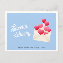 Special delivery Hearts Envelope Valentine's Day Vykort
