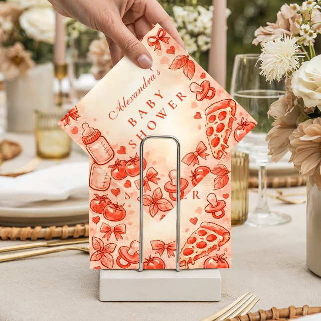 Special Delivery Pizza Baby Shower Pappersservett (Skapare uppladdad)