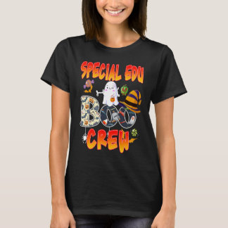 Special Edu Boo Crew Halloween  Ghost Teaching T Shirt