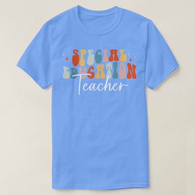 Special Education Teacher Fall Vibes Autumn Leaves T Shirt (Design framsida)