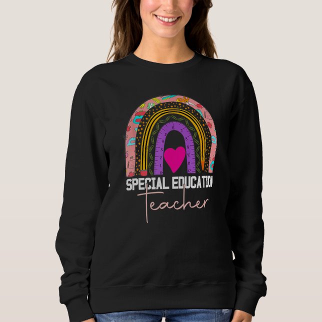 Special Education Teacher Sped Ed SPED Leopard Rai T Shirt (Framsida)
