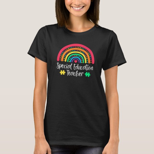 Special Education Teacher SPED Inclusion Women Men T Shirt (Framsida)