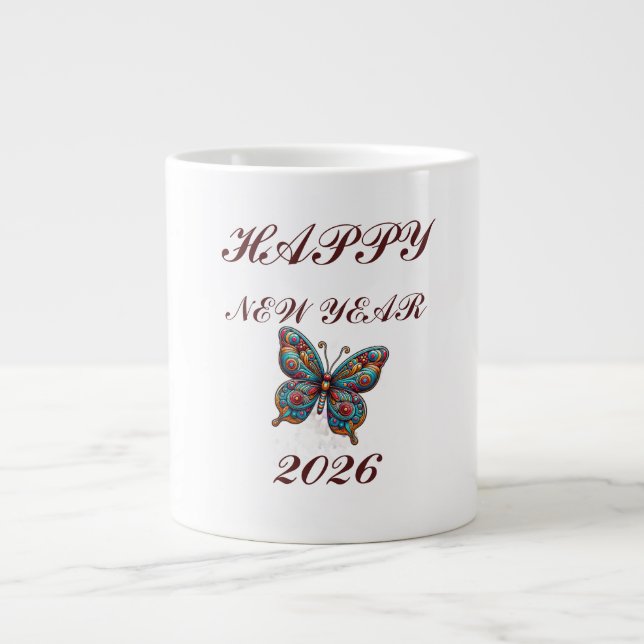 SPECIAL FÄRGRIK MODERN GÅVA DOTTER SYSTER MAMMA  JUMBO MUGG (Framsidan)