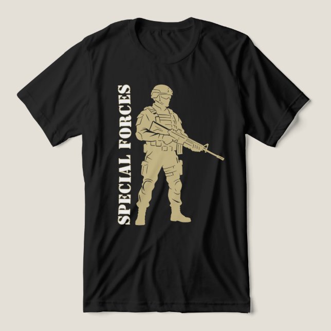 Special Forces - Elite Military Operator T Shirt (Design Framsida)