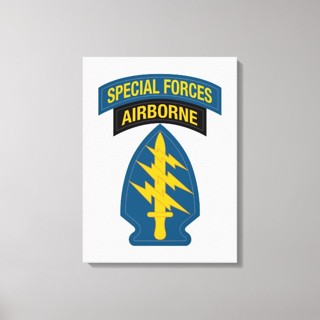 Special Forces insignia Airborne Tab Canvastryck (Framsida)