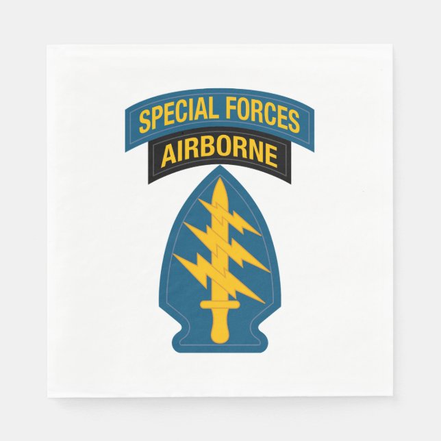 Special Forces insignia Airborne Tab Pappersservett (Framsidan)