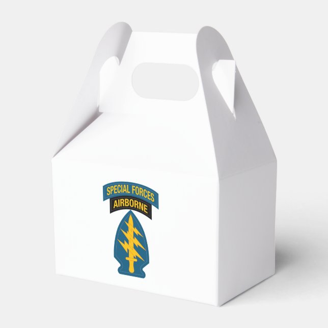 Special Forces insignia Airborne Tab Presentaskar (Framsidan Sidan)