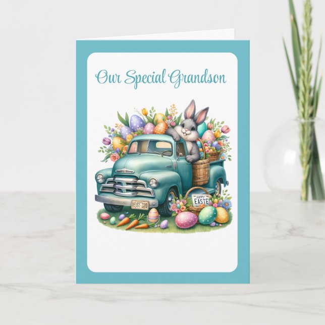 Special Grandson Easter Card Helgkort (Framsida)