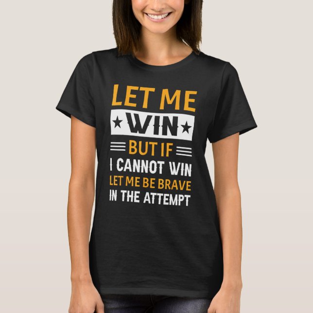 Special Olympics Låt mig vinna 1 T Shirt (Framsida)