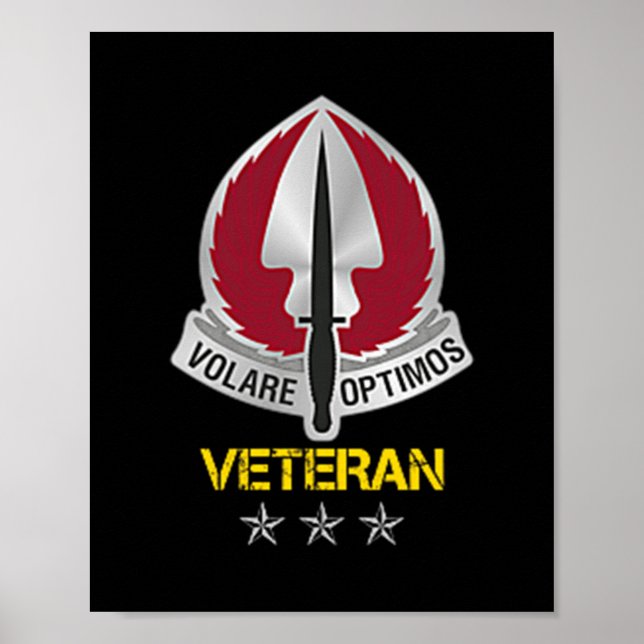 Special Operations Aviation Command Logotyp Vetera Poster (Framsidan)