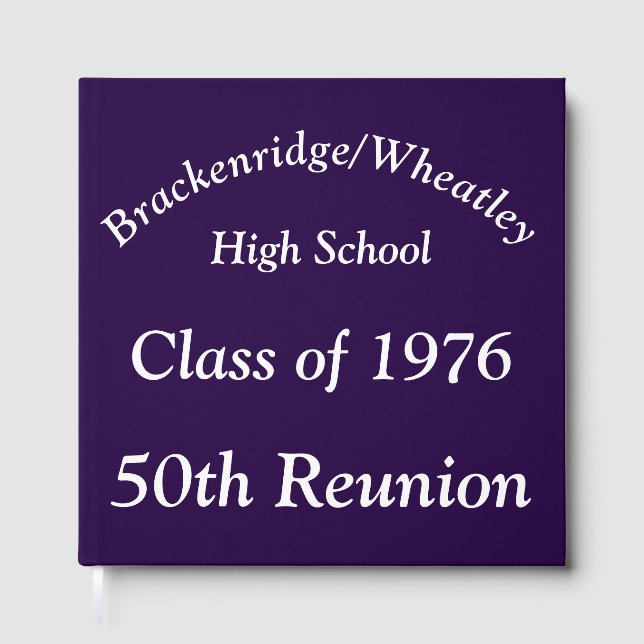 Special Order, 50th Class Reunion Guest Book Gästböcker (Framsida)