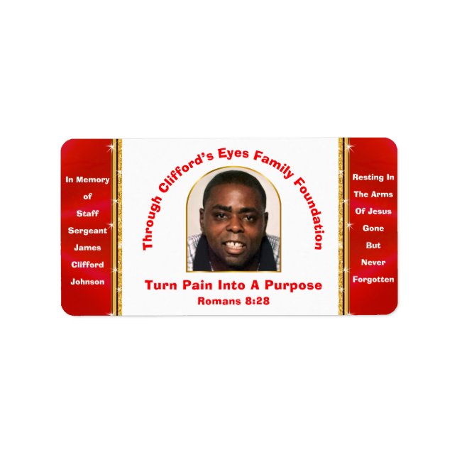 Special Order, Address Labels Clifford's Eyes Adressetikett (Framsidan)