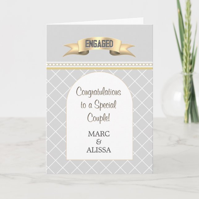 Special! Personalized Engagement Card Kort (Framsida)