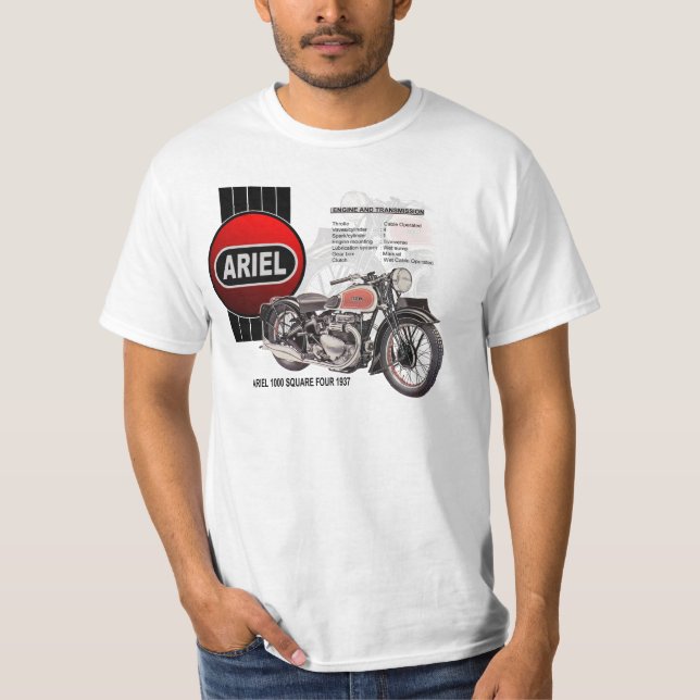 *SPECIAL PRODUCT* ARIEL kvadrerar skjortan för Tee Shirt (Framsida)