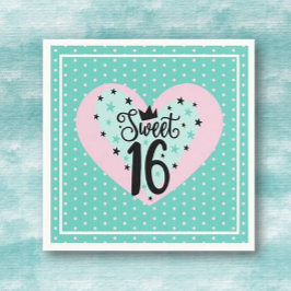 Special Sweet 16 Birthday Pappersservett