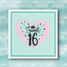 Special Sweet 16 Birthday Party Pappersservett