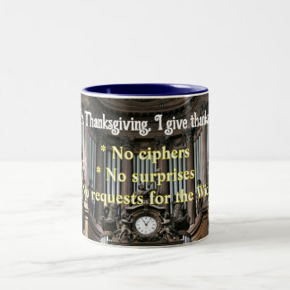 Special thanksgiving mug for organists Två-Tonad mugg