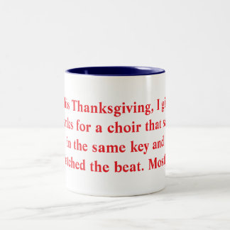Special thanksgiving mug for organists Två-Tonad mugg