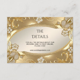 Specialadaptern för Guld Ornate Blommigt Tilläggskort