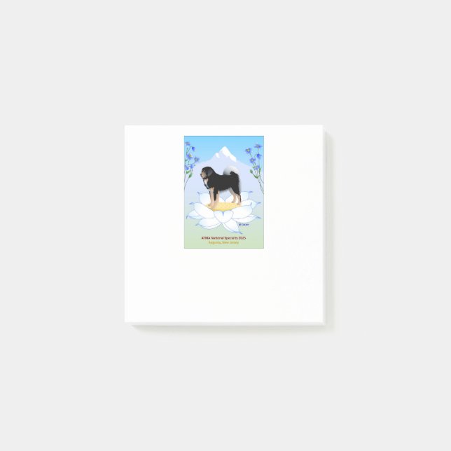 Specialanteckningar för tibetansk Mastiff Post-it Block (Framsida)