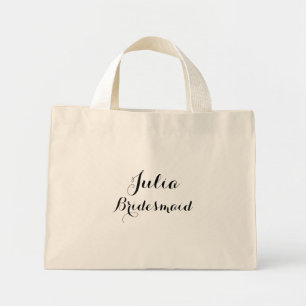 specialbeställd namn totebag mini tygkasse