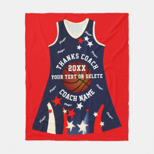 Specialbeställd Netball Dräkt Coachfilt Fleecefilt