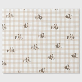 specialbeställda presentpapper med namn