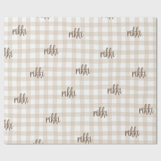 specialbeställda presentpapper med namn (Platt)