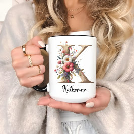 Specialdesignad blomsterkopp för födelsedags- elle mugg