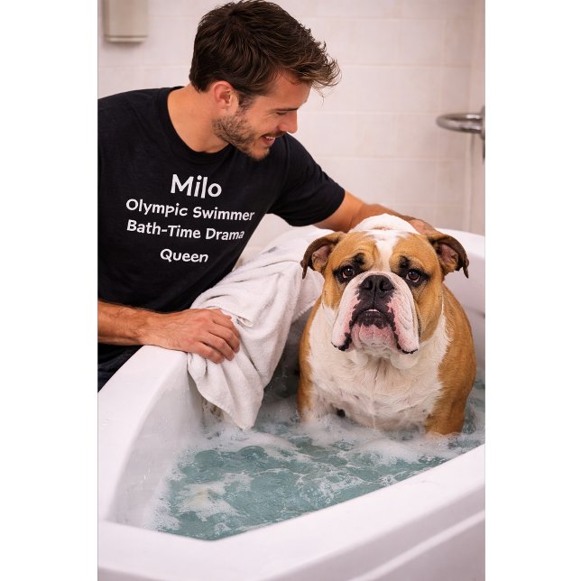Specialdesignad hund - Olympisk simmare Dramadrott T Shirt (Skapare uppladdad)
