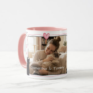 Specialdesignad kopp till kattmamma med foto och n