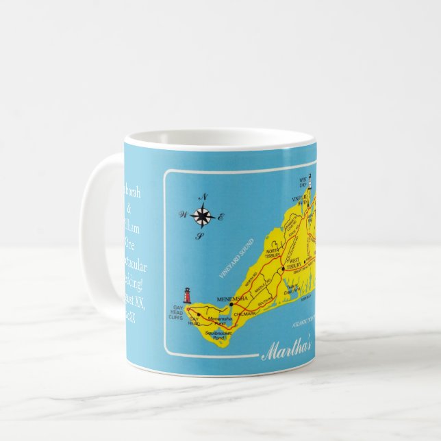 Specialdesignad Martha's Vineyard-kopp Kaffemugg (Framsida vänster)