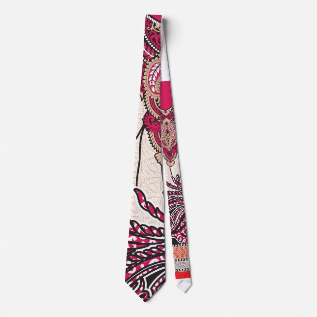 Specialdesignad slips | Livlig paisley-mönsterstil (Framsida)