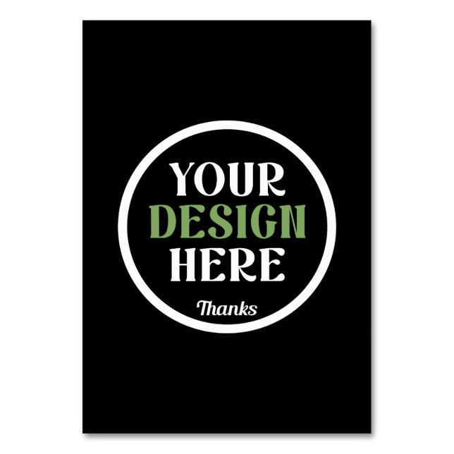 specialdesignad, unik, snygg & minimalistisk hersh bordsnummer (Framsidan)