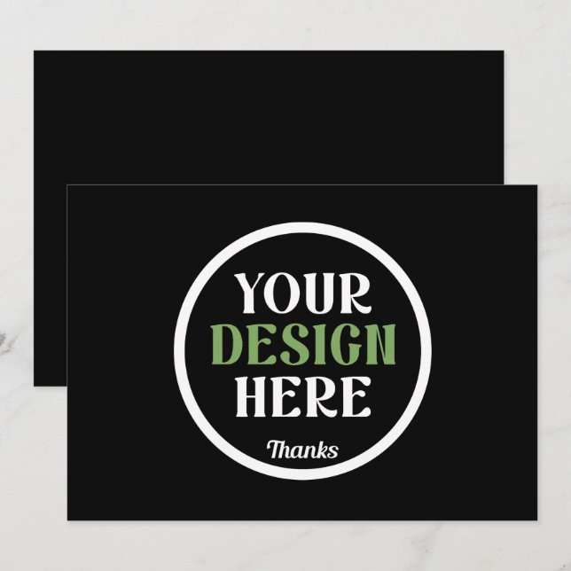 specialdesignad, unik, snygg och minimalistisk Her Inbjudningar (Fram/baksida)