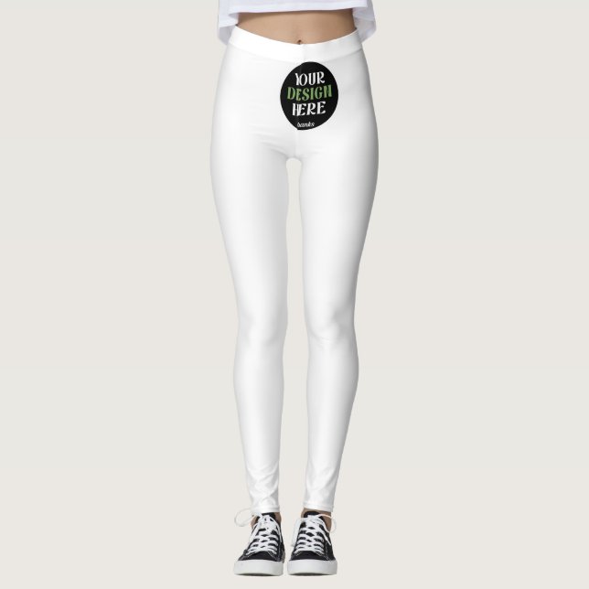 specialdesignad, unik, snygg och minimalistisk Her Leggings (Framsida)