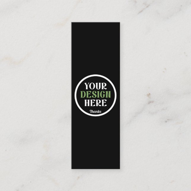 specialdesignad, unik, snygg och minimalistisk Her Mini Visitkort (Framsida)