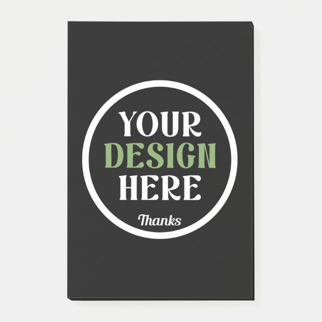 specialdesignad, unik, snygg och minimalistisk Her Post-it Block (Framsida)