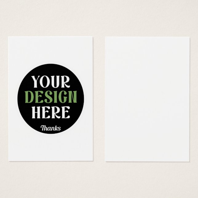 specialdesignad, unik, snygg och minimalistisk Her Visitkort (Framsida & baksida)