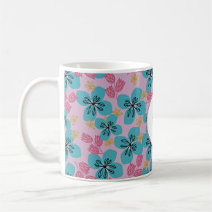specialdesignade mödrars blommiga eleganta rosa mo kaffemugg